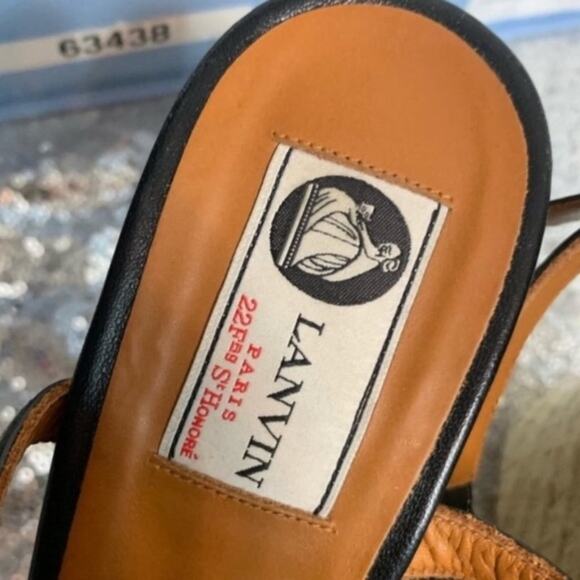 Lanvin studded wood espadrille wedges - Picture 8 of 9